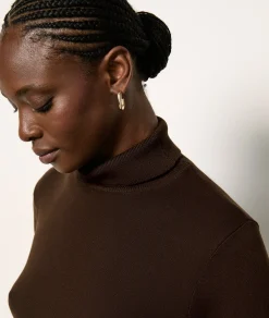 Etam Pull col roulé MARRON Shop