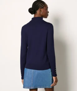Etam Pull col roulé BLEUNUIT Best