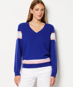 Etam Pull col V BLEUROYAL Hot