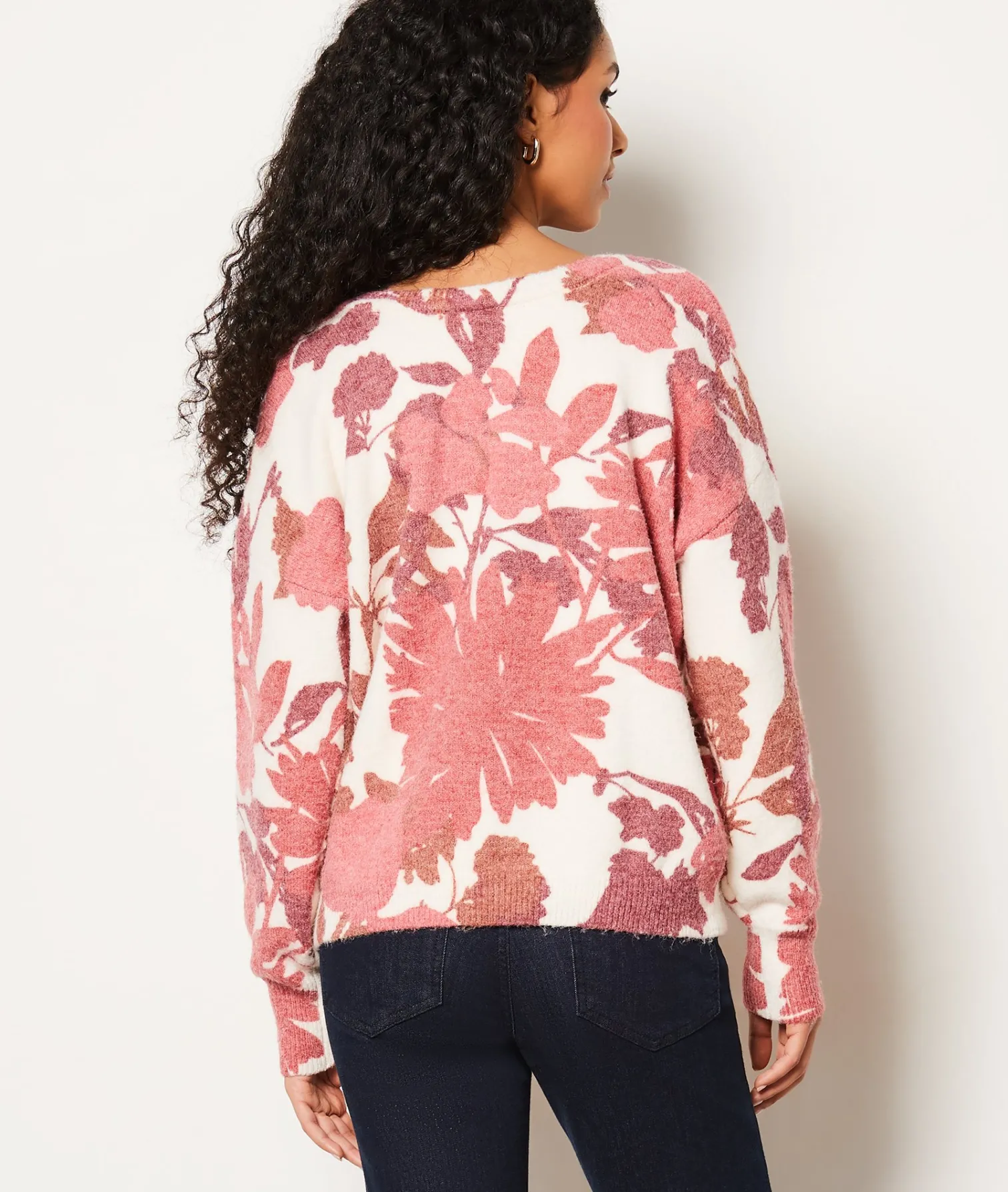 Etam Pull col V à motifs fleuris MULTICOLORE Clearance