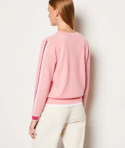Etam Pull col V cachemire patch CORAIL Outlet