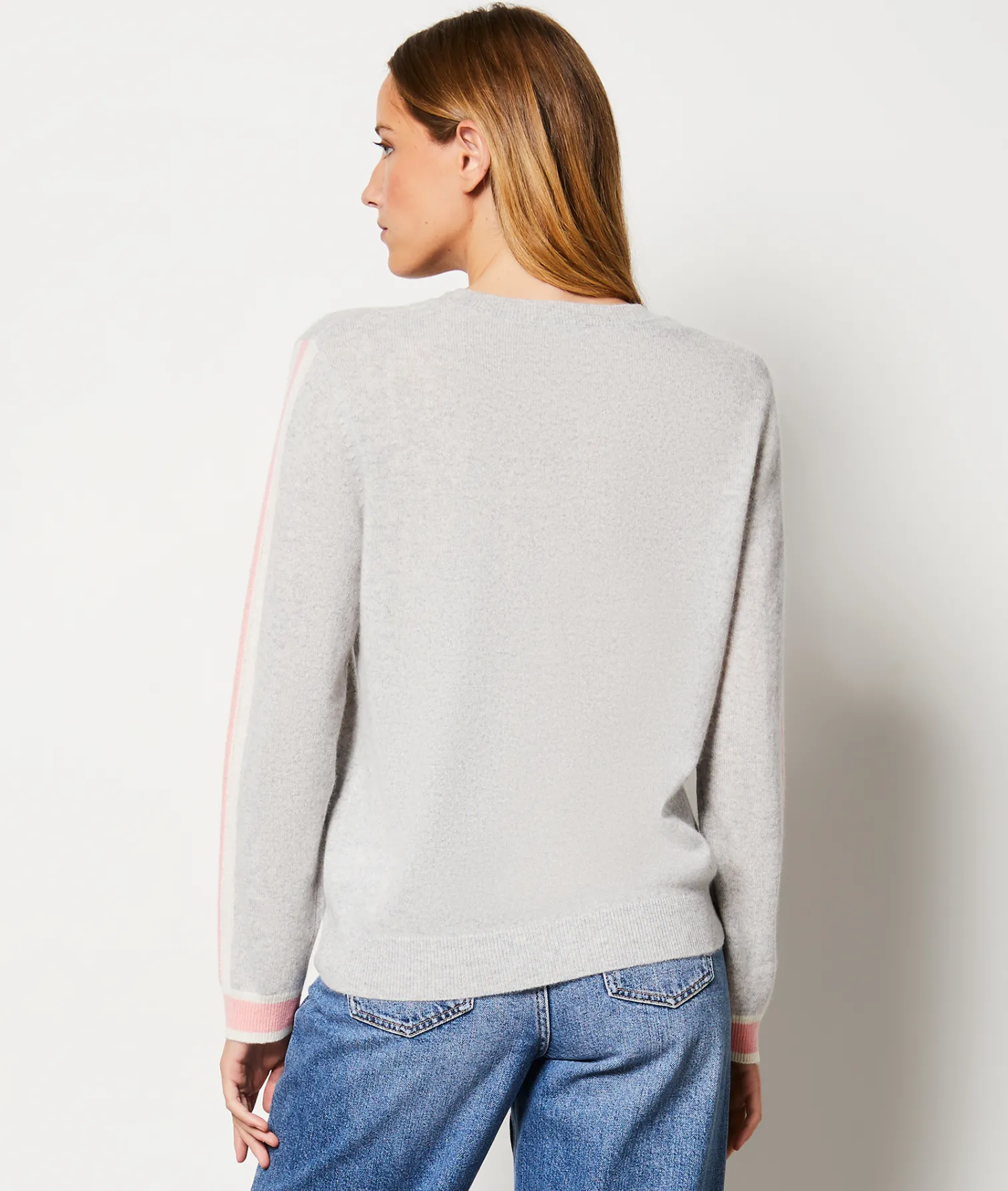 Etam Pull en 100% cachemire avec détails sur les manches GRISCLAIR Store