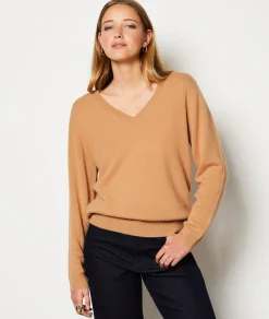 Etam Pull en 100% cachemire col V DUNE Discount
