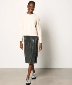 Etam Pull en maille torsadée ECRU New