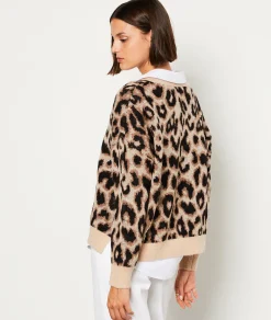Etam Pull imprimé col V IMPFDTAUPE Outlet