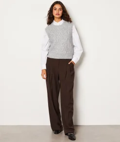 Etam Pull sans manches en maille GRISCLAIR Online