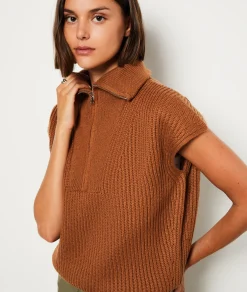 Etam Pull Zip sans manches HENNE Cheap