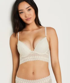 Etam Push-up Bra N.2 - The Plunge LINEN Hot