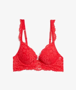 Etam Push-up Bra N.2 - The Plunge RED Cheap