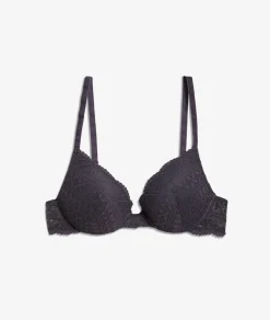 Etam Push-up Bra N.2 - The Plunge ANTHRACITE Best Sale