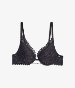 Etam Push-up Bra N.2 - The Plunge BLACK Fashion