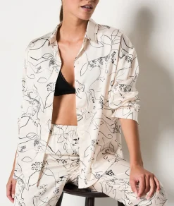 Etam Pyjama shirt with leopard print. DUNE Hot