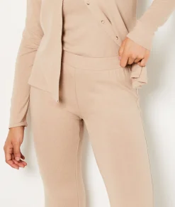 Etam Pyjama trousers with a flared cut BEIGE New