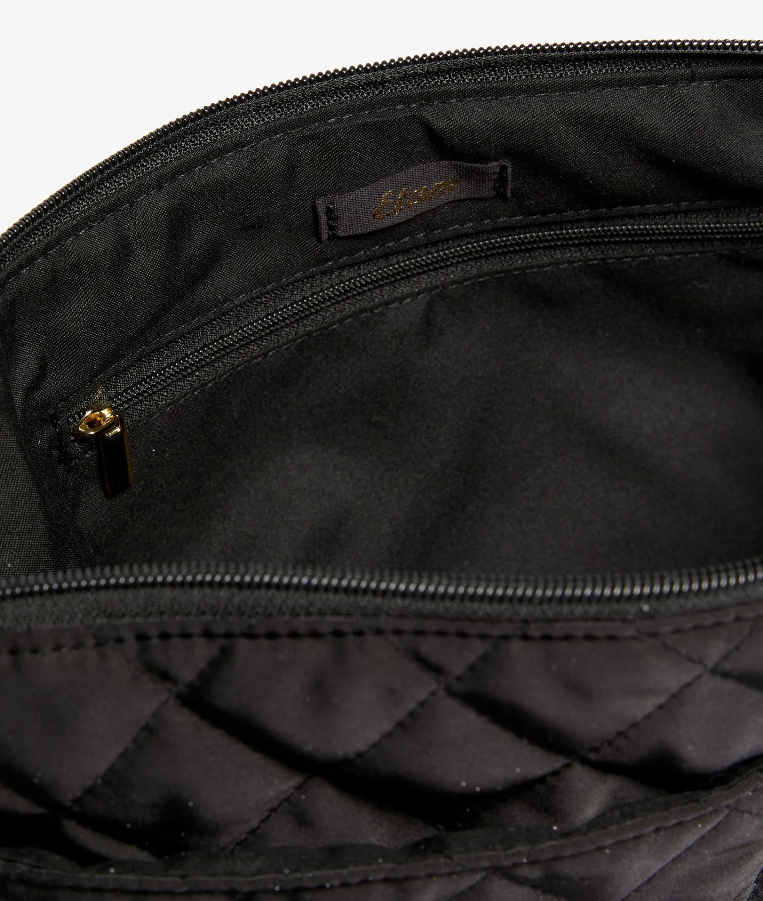 Etam Quilted Pouch BLACK Shop