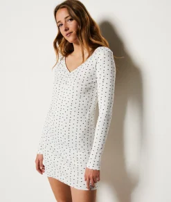 Etam Ribbed Nightshirt ECRU Best Sale