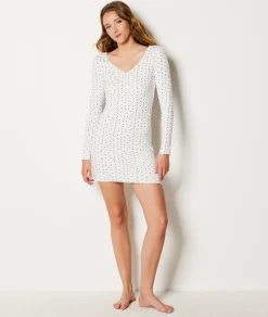 Etam Ribbed Nightshirt ECRU Best Sale