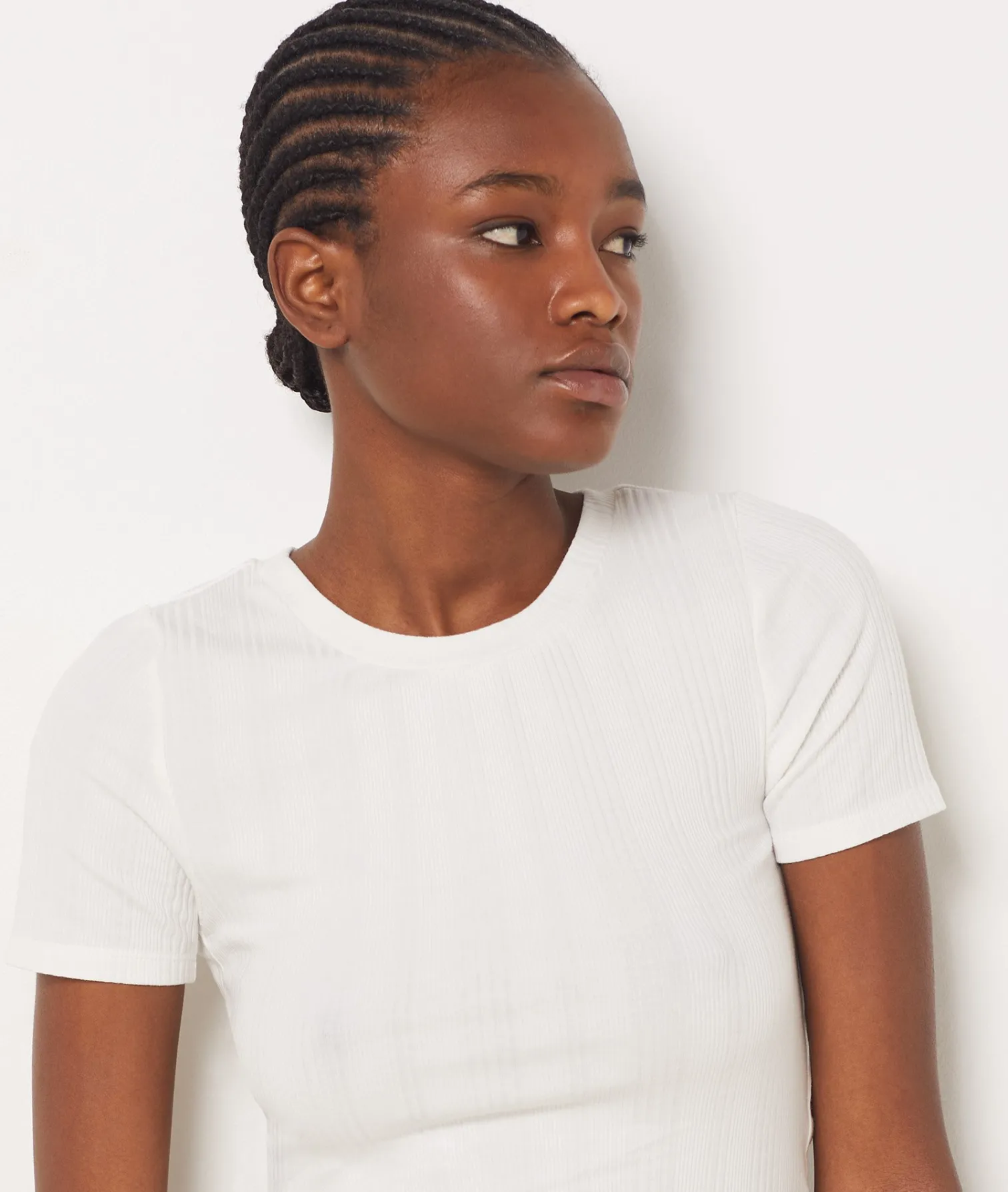Etam Ribbed Pajama T-Shirt BLANC Best