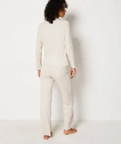 Etam Ribbed Pyjama Bottoms BEIGE Store