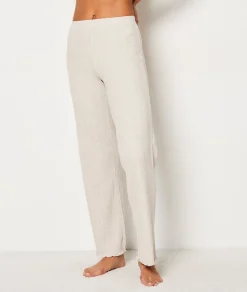 Etam Ribbed Pyjama Bottoms BEIGE Store