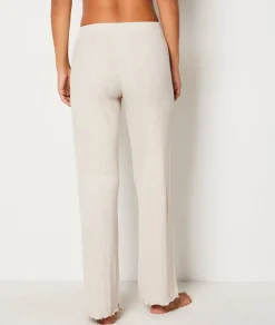 Etam Ribbed Pyjama Bottoms BEIGE Store
