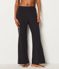Etam Ribbed Pyjama Bottoms NOIR Sale