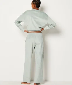 Etam Ribbed Pyjama Bottoms KAKI Cheap