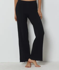 Etam Ribbed Pyjama Bottoms NOIR Shop