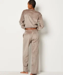 Etam Ribbed Pyjama Bottoms TAUPE Store