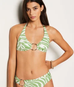 Etam Ring Detail Triangle Bikini Top IMPFONDVERT Store