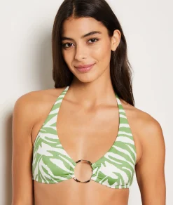 Etam Ring Detail Triangle Bikini Top IMPFONDVERT Store