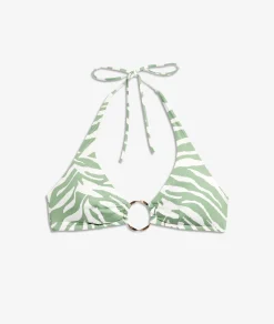 Etam Ring Detail Triangle Bikini Top IMPFONDVERT Store