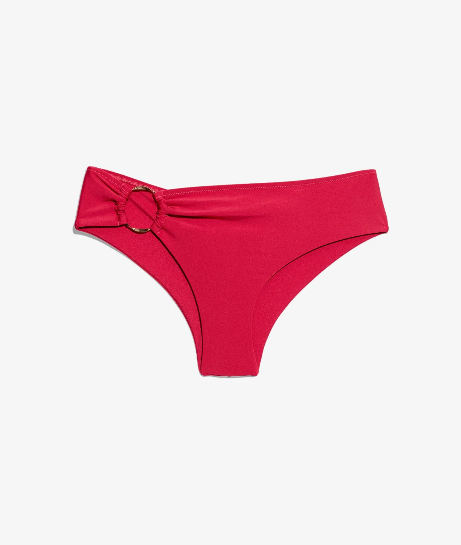 Etam Ring Detail Triangle Bikini Top FUSHIA New
