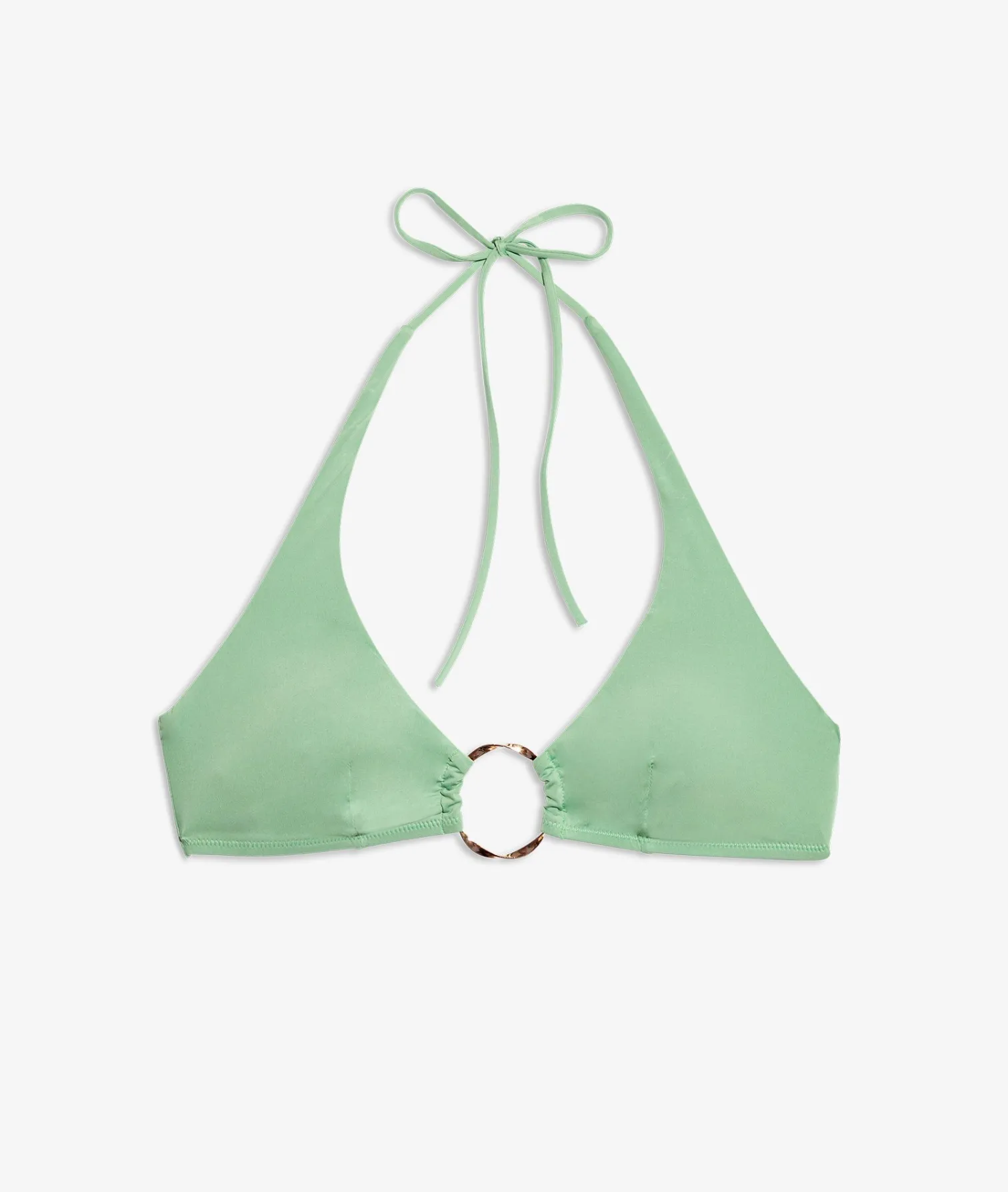 Etam Ring Detail Triangle Bikini Top VERT Best