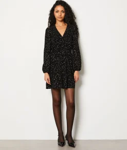 Etam Robe courte à motifs pailletés NOIR New