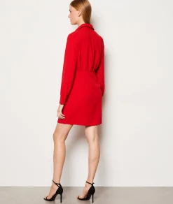 Etam Robe courte détail nœud ROUGE New