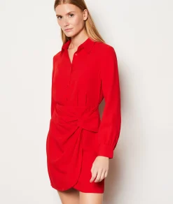 Etam Robe courte détail nœud ROUGE New