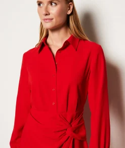 Etam Robe courte détail nœud ROUGE New