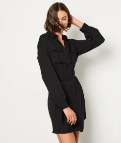 Etam Robe courte fluide NOIR Outlet