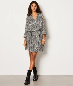 Etam Robe courte fluide à motifs IMPFDNOIR Cheap