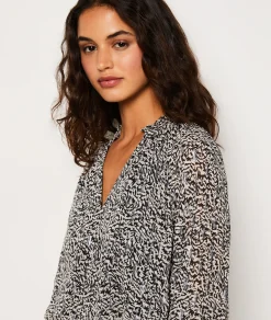 Etam Robe courte fluide à motifs IMPFDNOIR Cheap