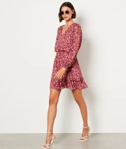 Etam Robe courte manches longues imprimé MULTICOLORE Cheap