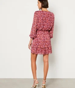 Etam Robe courte manches longues imprimé MULTICOLORE Cheap
