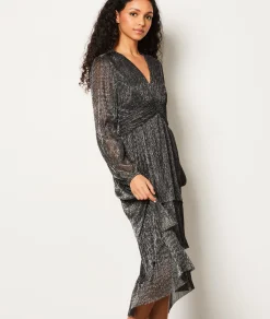 Etam Robe longue à paillettes ARGENT Flash Sale