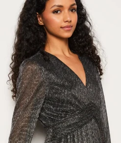 Etam Robe longue à paillettes ARGENT Flash Sale