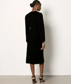 Etam Robe longue en velours NOIR Best