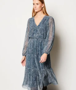 Etam Robe longue irisée IMPFDMARINE Best Sale