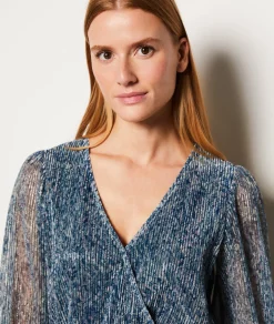 Etam Robe longue irisée IMPFDMARINE Best Sale