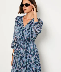 Etam Robe manches longues imprimé MULTICOLORE Best Sale