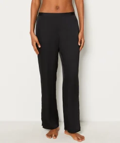 Etam Satin Pyjama Bottoms NOIR Cheap