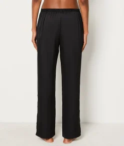 Etam Satin Pyjama Bottoms NOIR Cheap